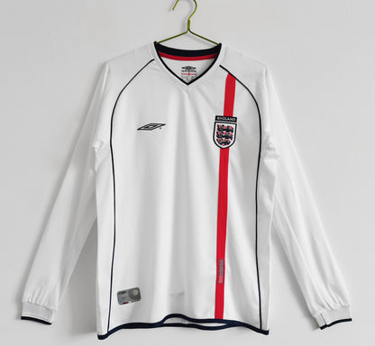 England World Cup 2002 Home Jersey - Long Sleeve